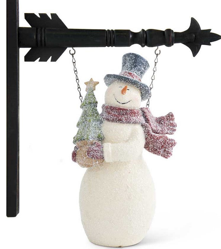 Glittered Vintage Snowman Arrow Replacement