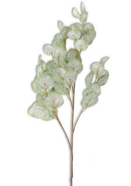 Leaf Eucalyptus Stem -35 Inch Soft Green Flat