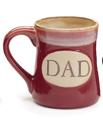 Dad Messages Porcelain Mug - Burgundy