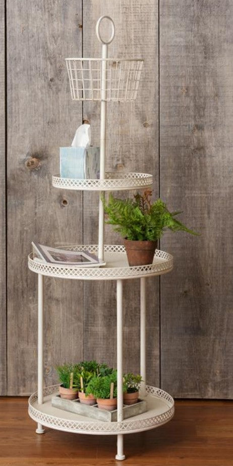 Floor Standing Rack - Cream