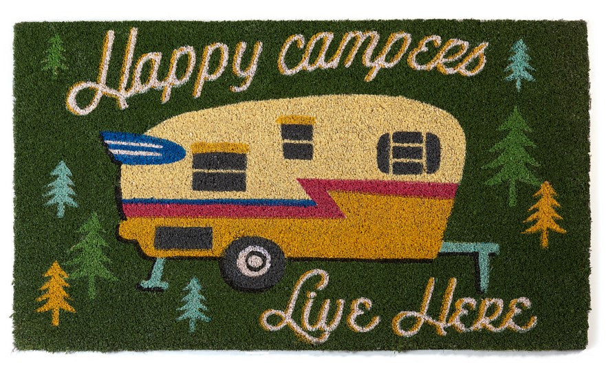 Happy Campers Door Mat