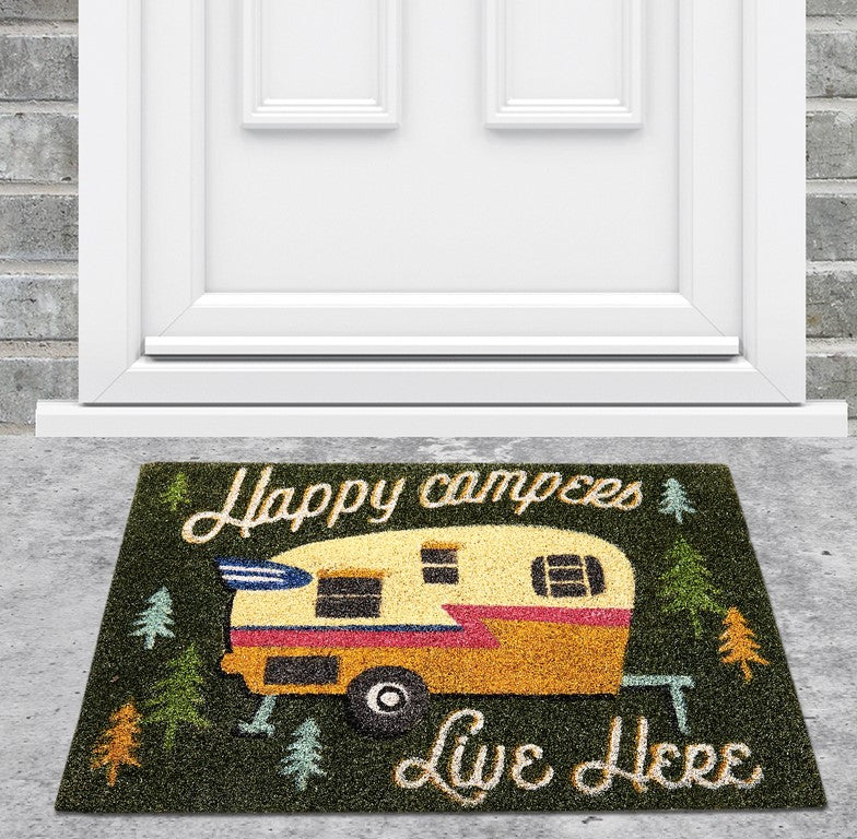Happy Campers Door Mat