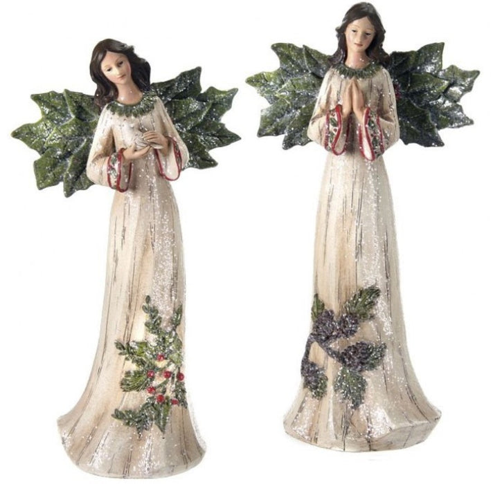 Holly Resin Angels - 2 Options