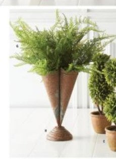 Triple Cone Vase on Round Base