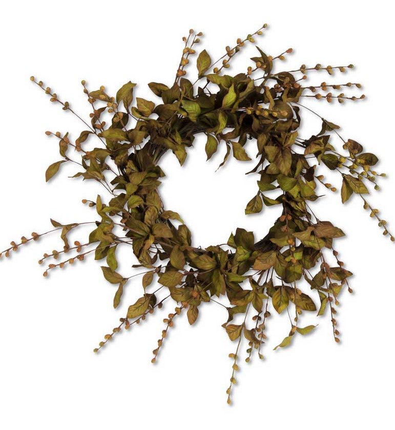 Brown European Beech Wreath - 28"
