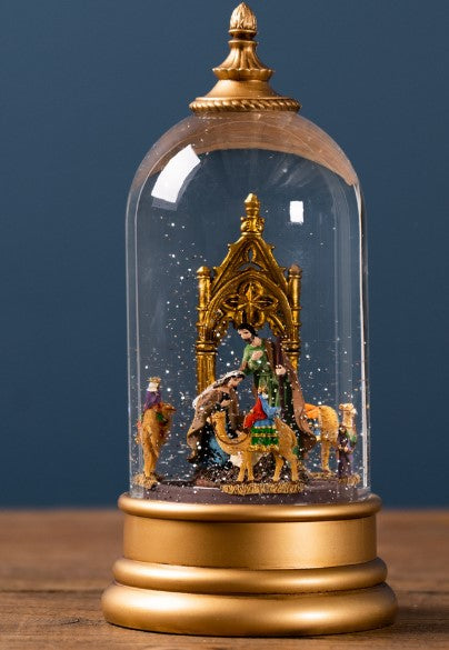Nativity Snow Globe 10.5"H