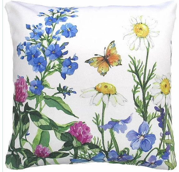 Floral Watercolor Pillow
