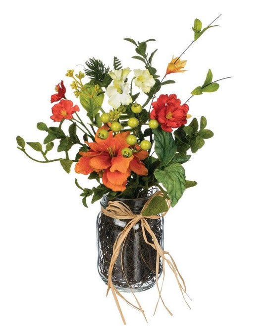 Premade Wildflower Arrangement in Glass Jar