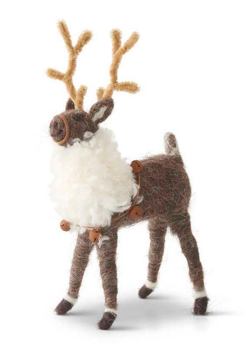 Wool Reindeer w/Bells