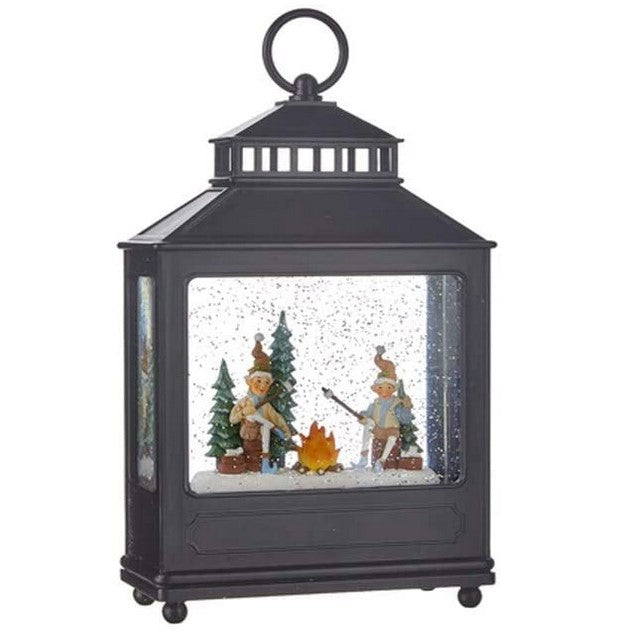 Elves Around Camp Fire Lighted Water Lantern