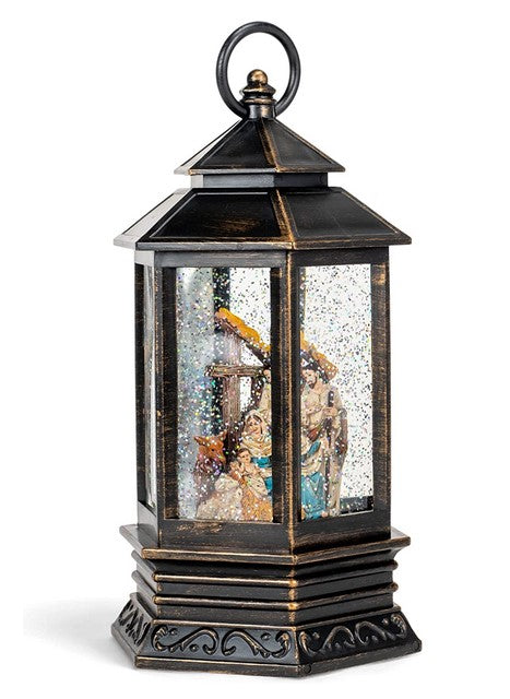 Nativity Musical Lighted Water Lantern