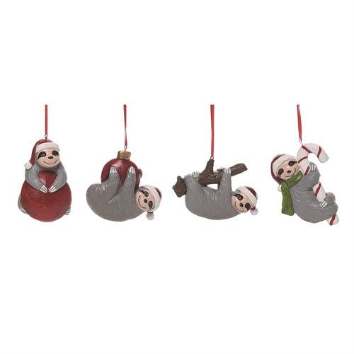 Christmas Sloth Ornaments