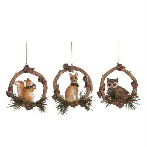 Rustic Woodland Ornaments - 3 Options