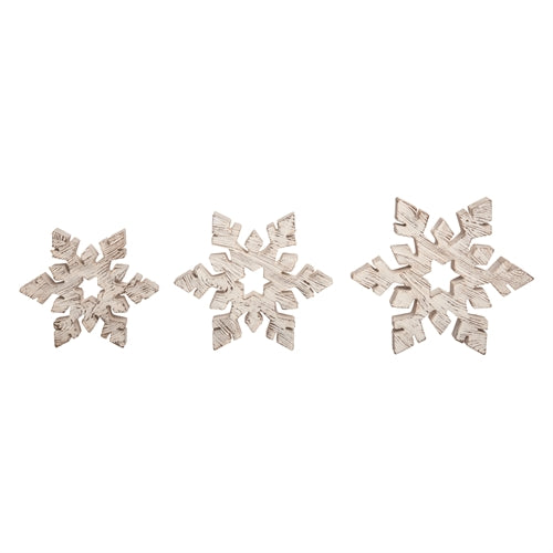 Rustic Snowflake Decor Set of 3