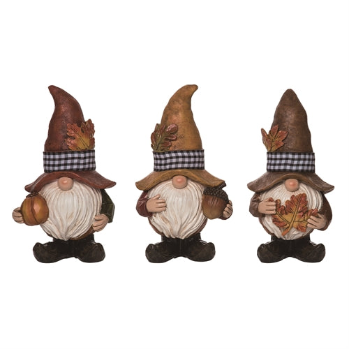 Harvest Farmer Gnome Figurines - 3 Styles