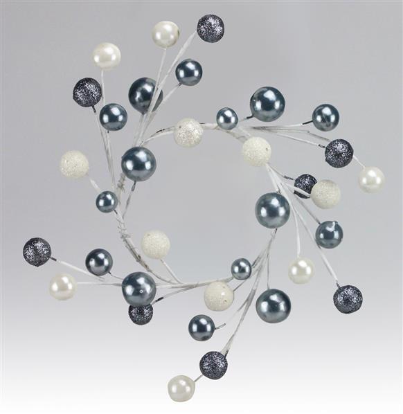 Pearl/Glitter Ball Candle Ring