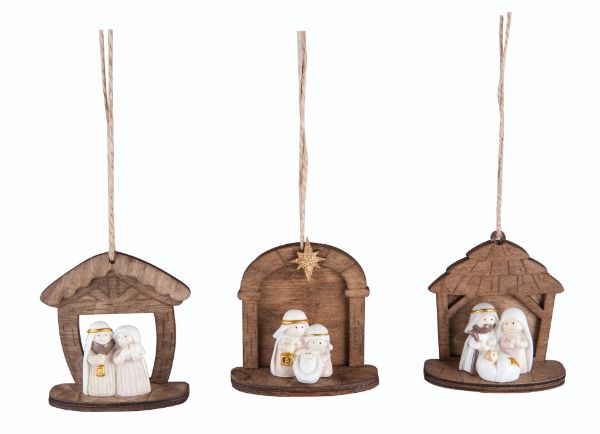 Plywood Mini Nativity Ornaments