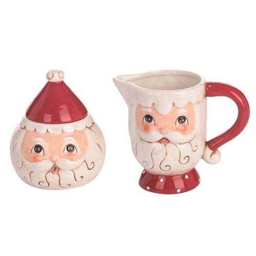 Nostalgic Santa Sugar and Cream Set