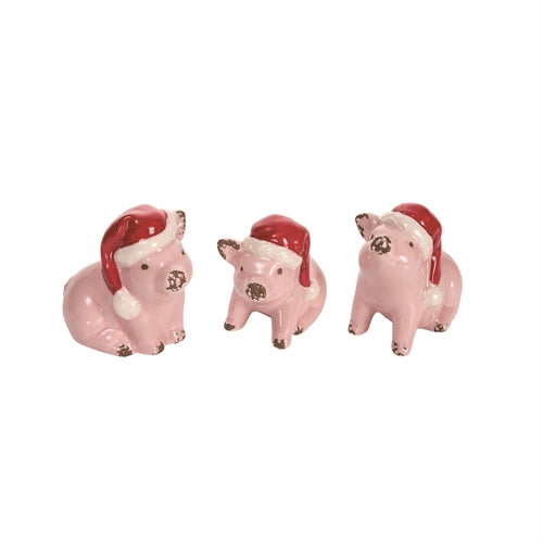 Piggy with Hat Figurine - 4 Options
