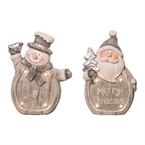 Light Up Winter Santa Snowman