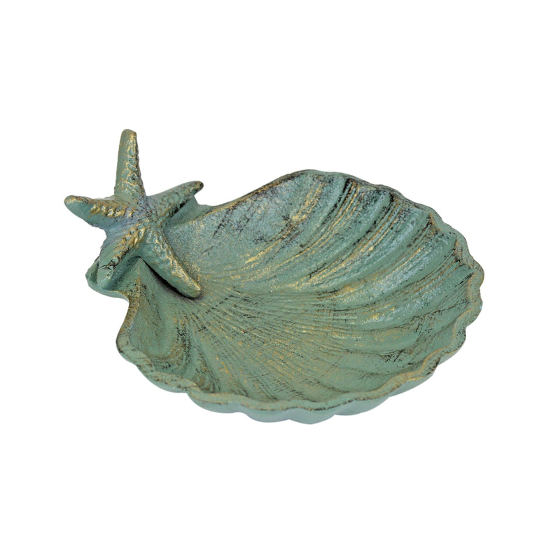 METAL SHELL STARFISH TRINKET DISH"
