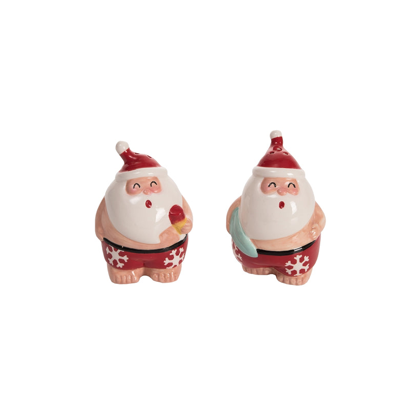 Santa Surf Salt & Pepper Shaker Set