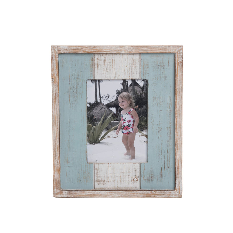 WEATHERED STRIPE WOOD FRAME- 2 Options