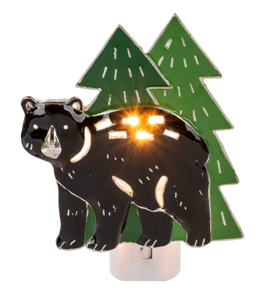 Bear in Woods Night Light