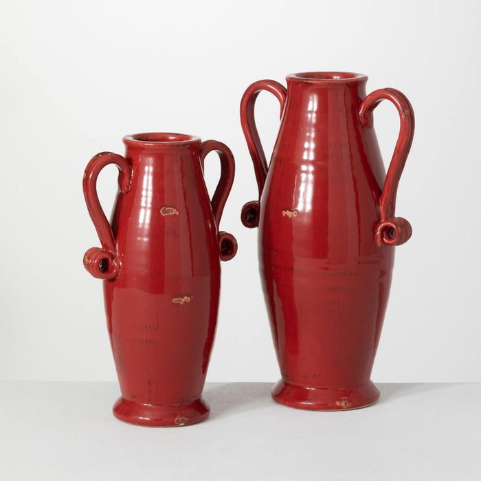 Glazed Handled Urn - 2 Sizes