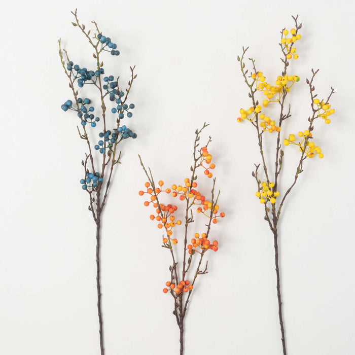 Bright Colorful Berry Branches - 3 Colors