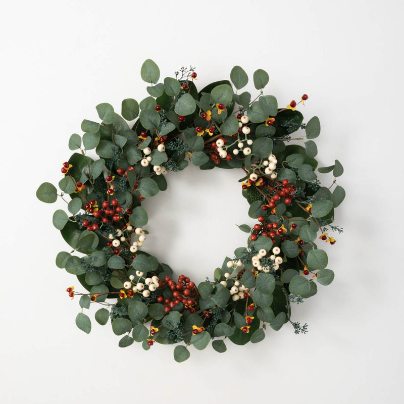 Eucalyptus Berry Wreath - 24"
