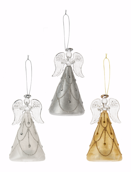 Shimmer Angel Ornaments- 4 Styles