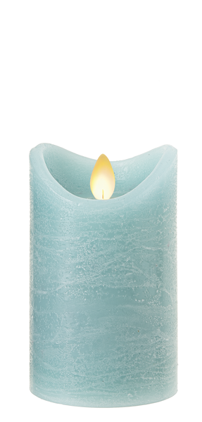Ocean LED Textured Wax Pillar Candle