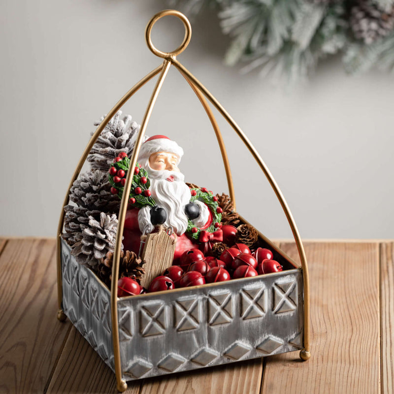 SQUARE PLANTER WITH HANDLE- 2 Sizes