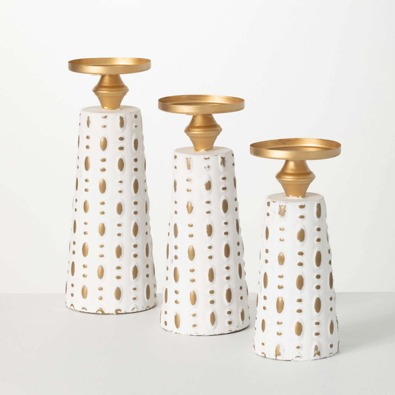 Patterned Candle Holder Set of 3