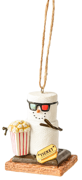 S'mores Movie Buff Ornament - Ticket