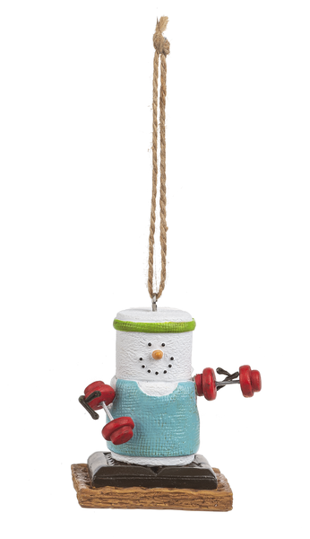 S'mores Weightlifter Ornaments - 3 Options