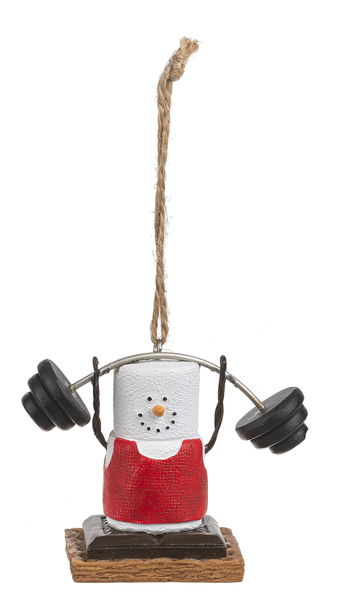 S'mores Weightlifter Ornaments - 3 Options