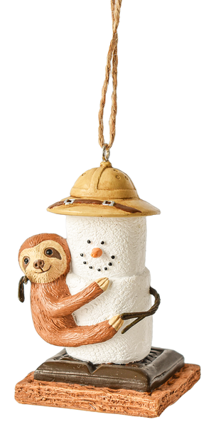 S'mores Sloth Ornament