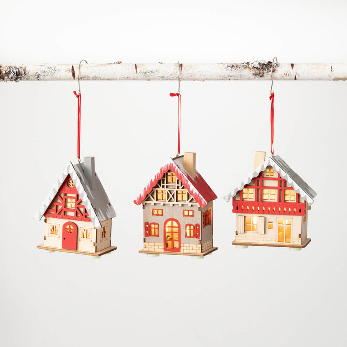 Village House Ornament - 3 Styles