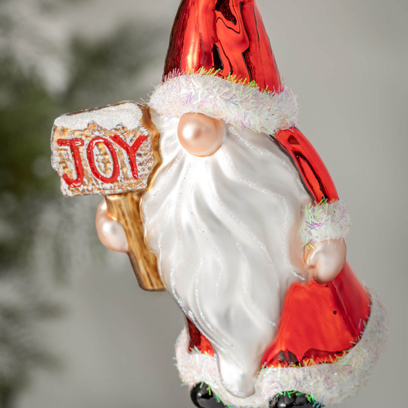 Gnome Santa Ornament