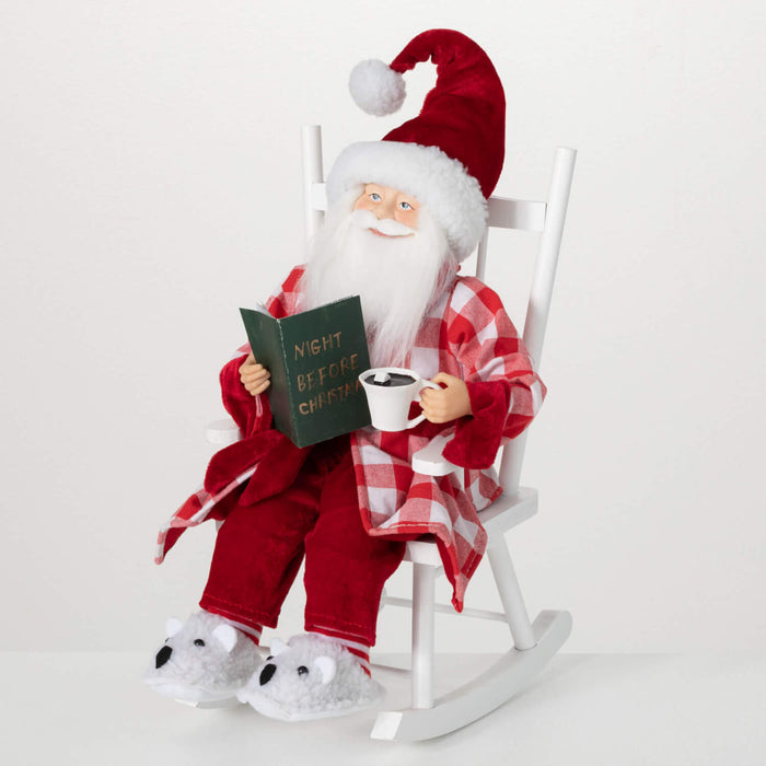 Evening Santa in Rocking Chair